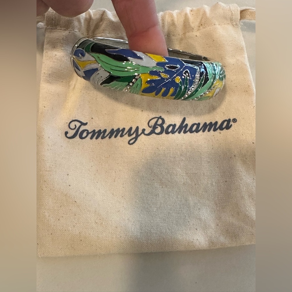 Tommy Bahama Multi Color Enamel Hinged Bracelet, NWOT